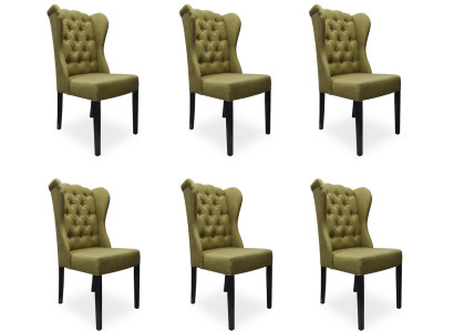 6x Design Upholstery Seat Chairs Chair See Suite Armchair Lounge Club Set
